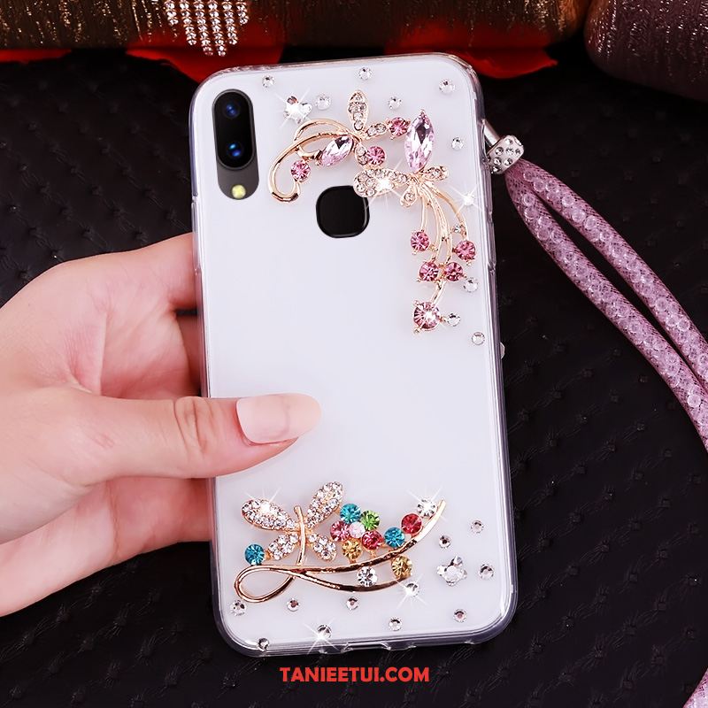 Etui Huawei Nova 3 Anti-fall Niebieski Ochraniacz, Pokrowce Huawei Nova 3 Wiszące Ozdoby Miękki Rhinestone