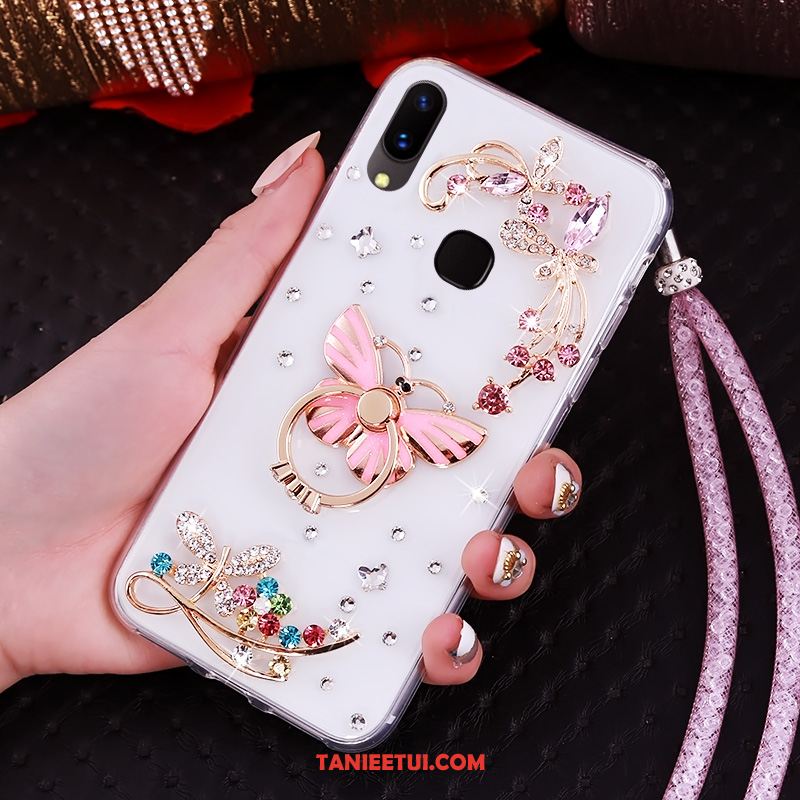 Etui Huawei Nova 3 Anti-fall Niebieski Ochraniacz, Pokrowce Huawei Nova 3 Wiszące Ozdoby Miękki Rhinestone