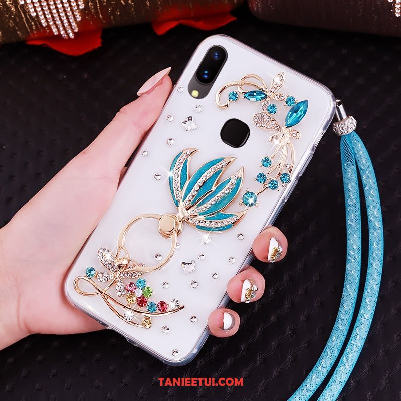 Etui Huawei Nova 3 Anti-fall Niebieski Ochraniacz, Pokrowce Huawei Nova 3 Wiszące Ozdoby Miękki Rhinestone