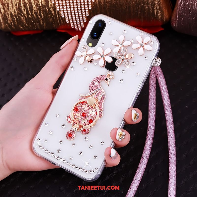 Etui Huawei Nova 3 Anti-fall Niebieski Ochraniacz, Pokrowce Huawei Nova 3 Wiszące Ozdoby Miękki Rhinestone