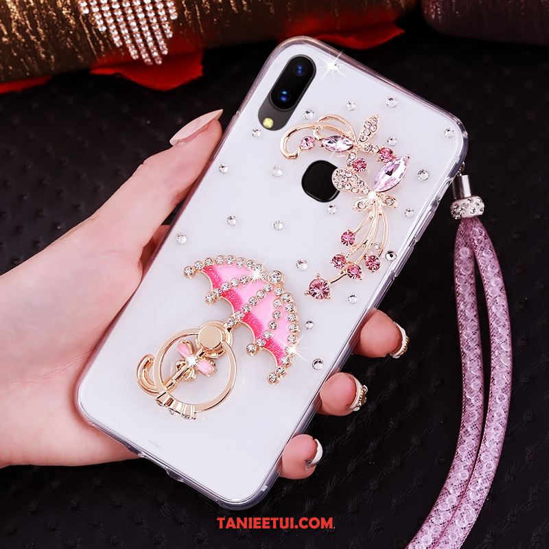 Etui Huawei Nova 3 Anti-fall Niebieski Ochraniacz, Pokrowce Huawei Nova 3 Wiszące Ozdoby Miękki Rhinestone