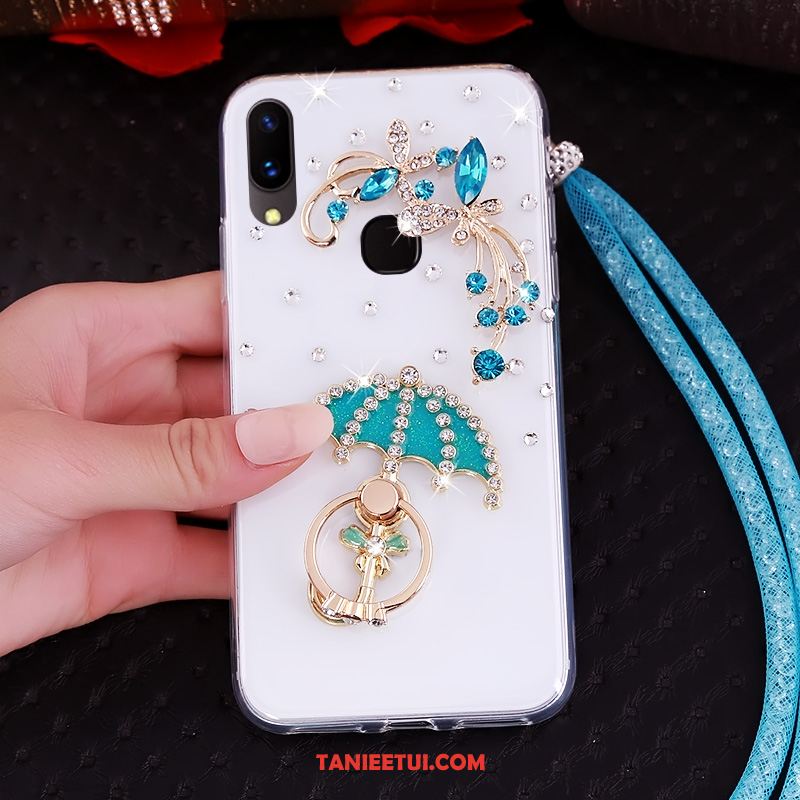 Etui Huawei Nova 3 Anti-fall Niebieski Ochraniacz, Pokrowce Huawei Nova 3 Wiszące Ozdoby Miękki Rhinestone