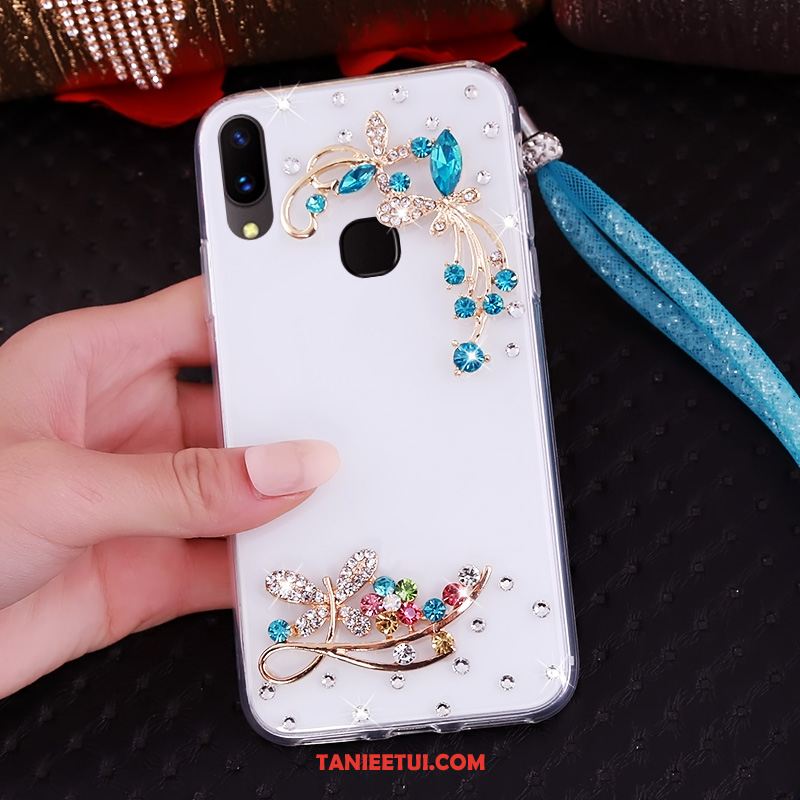 Etui Huawei Nova 3 Anti-fall Niebieski Ochraniacz, Pokrowce Huawei Nova 3 Wiszące Ozdoby Miękki Rhinestone