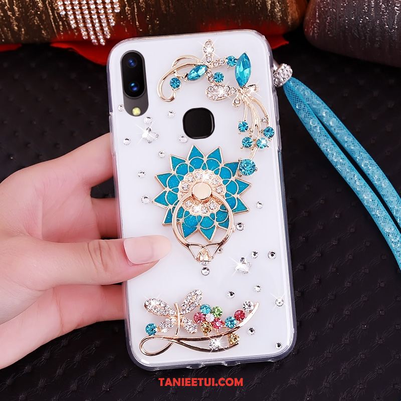 Etui Huawei Nova 3 Anti-fall Niebieski Ochraniacz, Pokrowce Huawei Nova 3 Wiszące Ozdoby Miękki Rhinestone