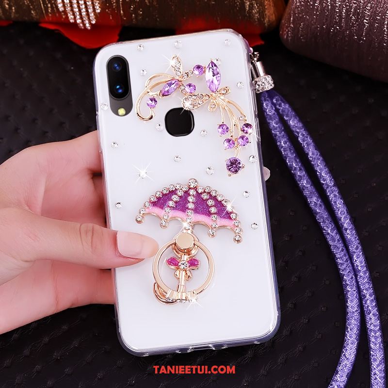 Etui Huawei Nova 3 Anti-fall Niebieski Ochraniacz, Pokrowce Huawei Nova 3 Wiszące Ozdoby Miękki Rhinestone