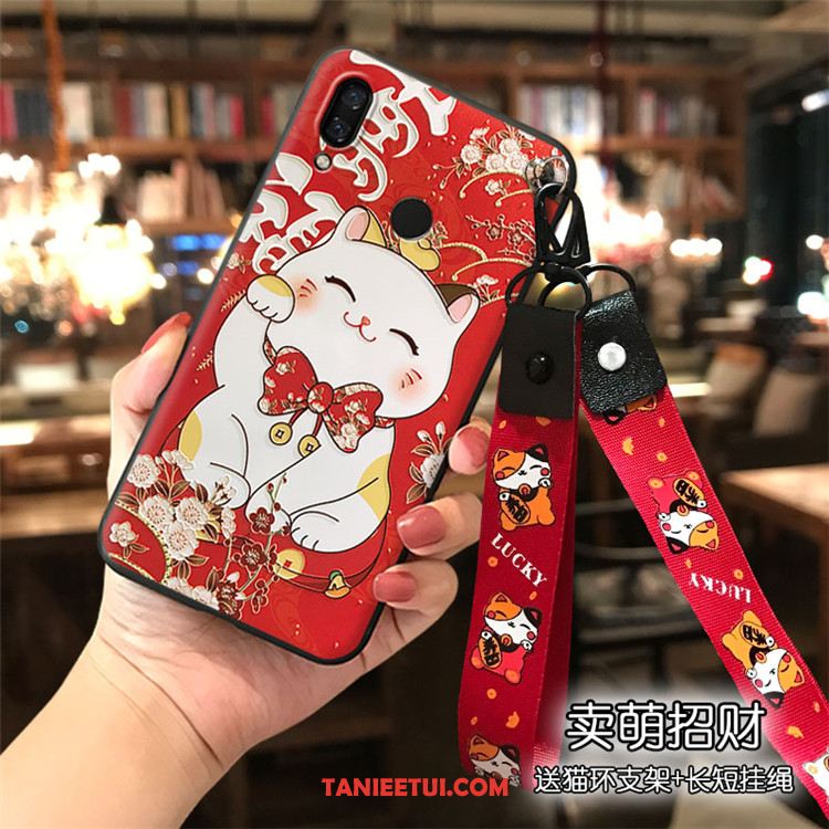 Etui Huawei Nova 3 Czarny Kotek Kreatywne, Obudowa Huawei Nova 3 Moda Bogactwo All Inclusive