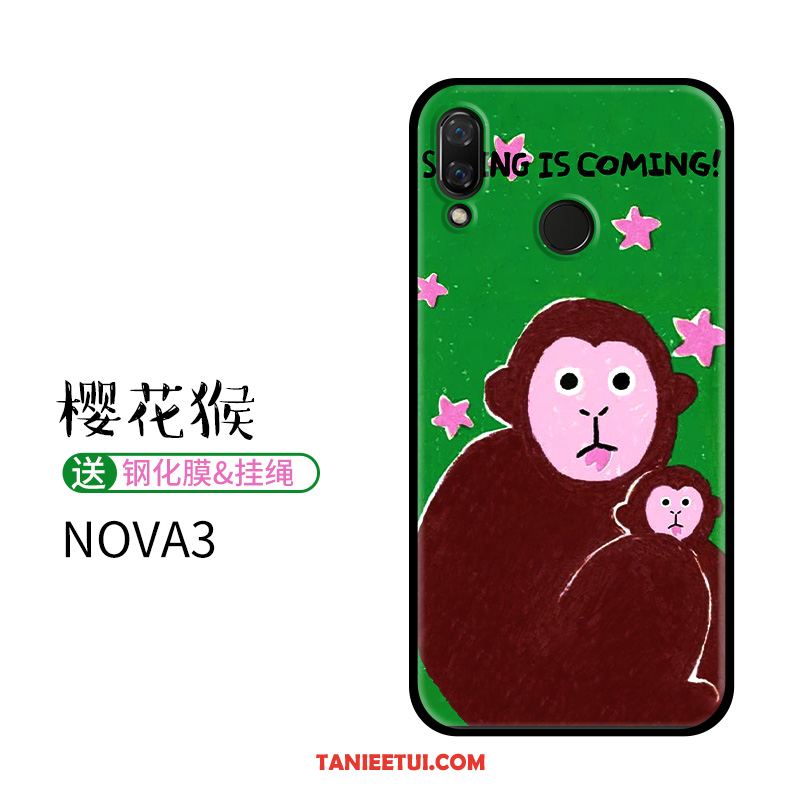 Etui Huawei Nova 3 Niebieski Nubuku Piękny, Pokrowce Huawei Nova 3 Zwierzę Silikonowe Relief