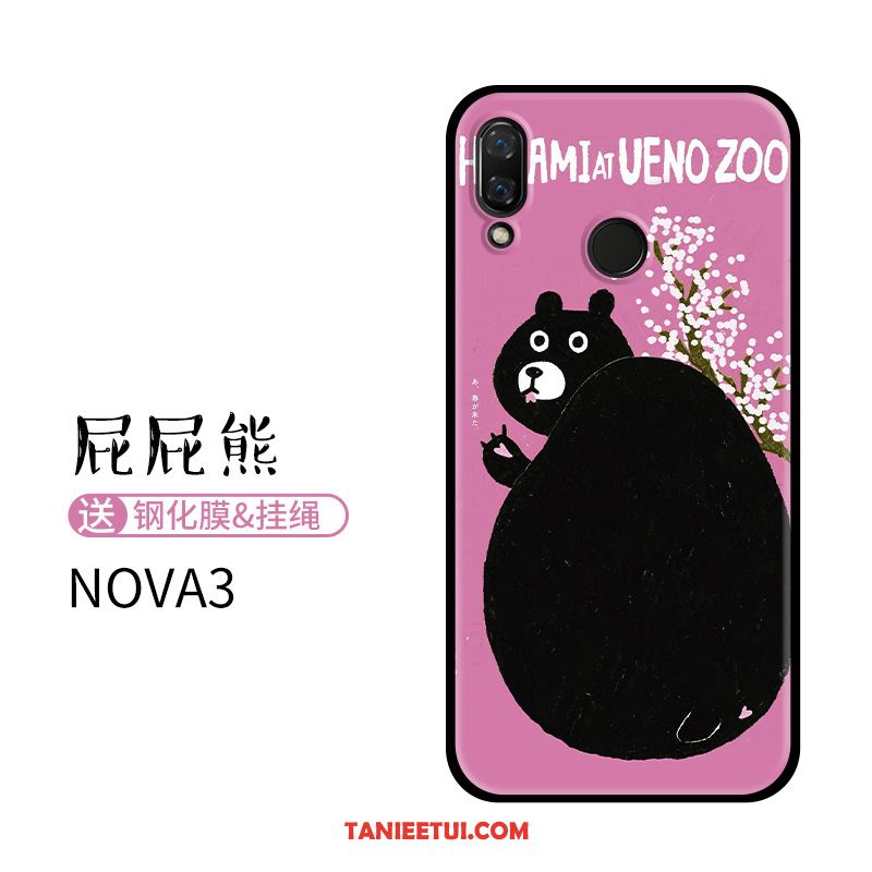 Etui Huawei Nova 3 Niebieski Nubuku Piękny, Pokrowce Huawei Nova 3 Zwierzę Silikonowe Relief