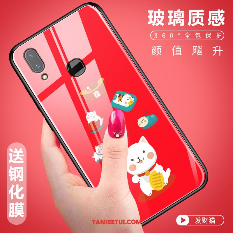 Etui Huawei Nova 3 Ochraniacz Anti-fall Czerwony Netto, Pokrowce Huawei Nova 3 Szkło Kreatywne Tendencja