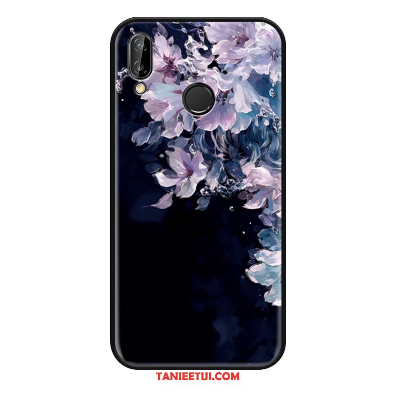 Etui Huawei Nova 3 Osobowość Relief Anti-fall, Obudowa Huawei Nova 3 Wiatr Kwiaty Biały