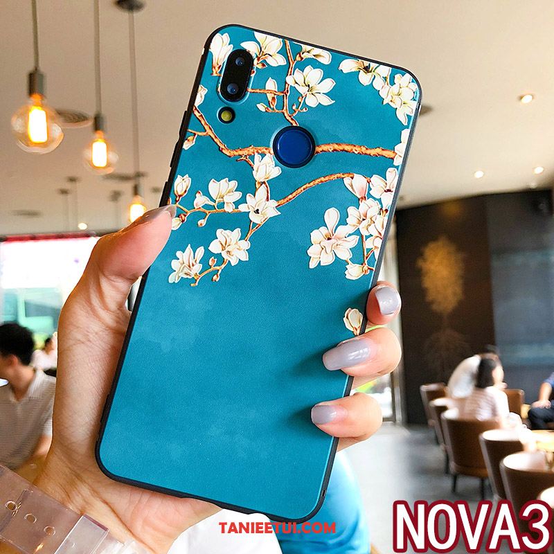 Etui Huawei Nova 3 Telefon Komórkowy Osobowość Ring, Pokrowce Huawei Nova 3 Miękki Modna Marka Relief