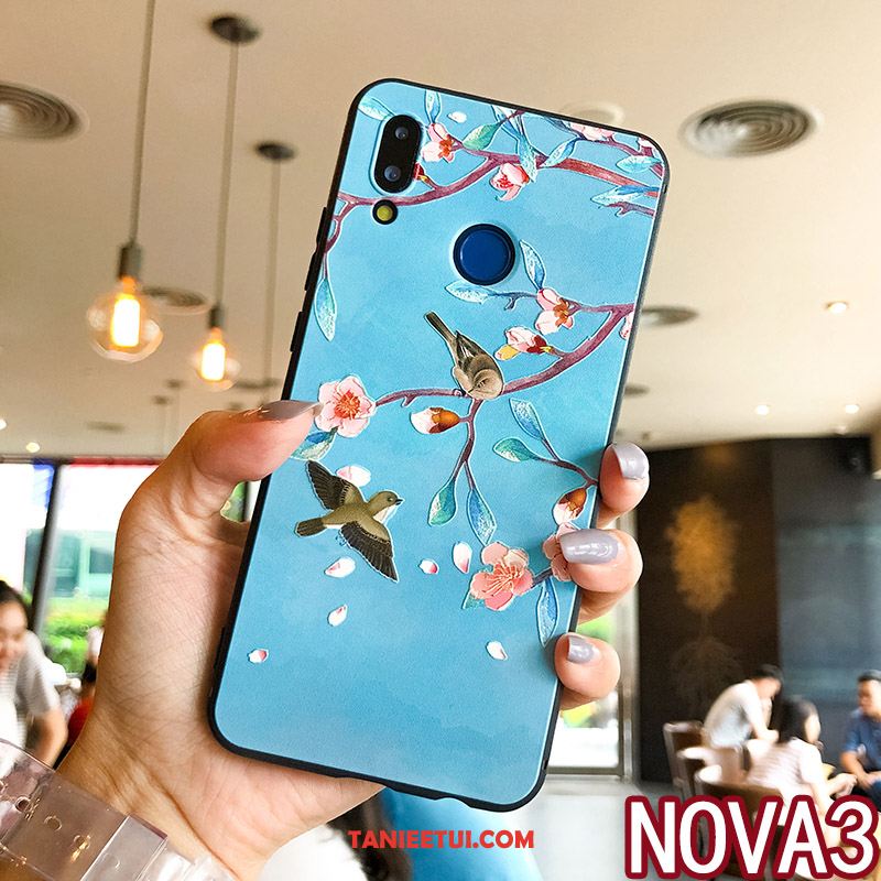 Etui Huawei Nova 3 Telefon Komórkowy Osobowość Ring, Pokrowce Huawei Nova 3 Miękki Modna Marka Relief