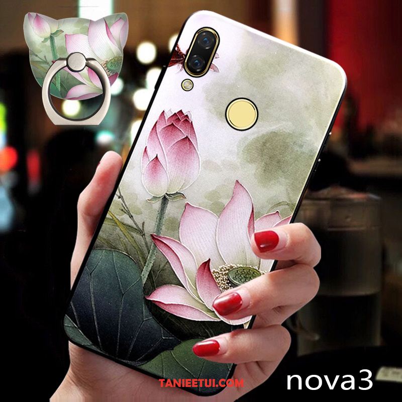 Etui Huawei Nova 3 Tendencja Silikonowe All Inclusive, Obudowa Huawei Nova 3 Wiszące Ozdoby Anti-fall Cienkie