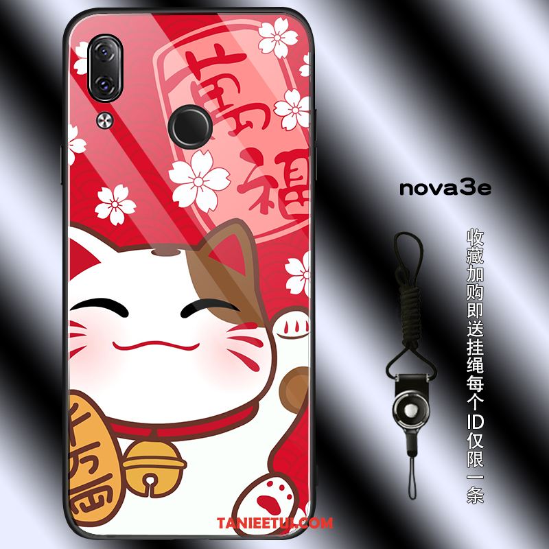 Etui Huawei Nova 3e All Inclusive Anti-fall Osobowość, Obudowa Huawei Nova 3e Modna Marka Czerwony Ochraniacz