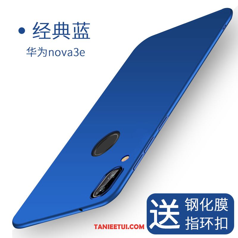 Etui Huawei Nova 3e Czarny Nowy Tendencja, Obudowa Huawei Nova 3e Cienkie Osobowość Nubuku