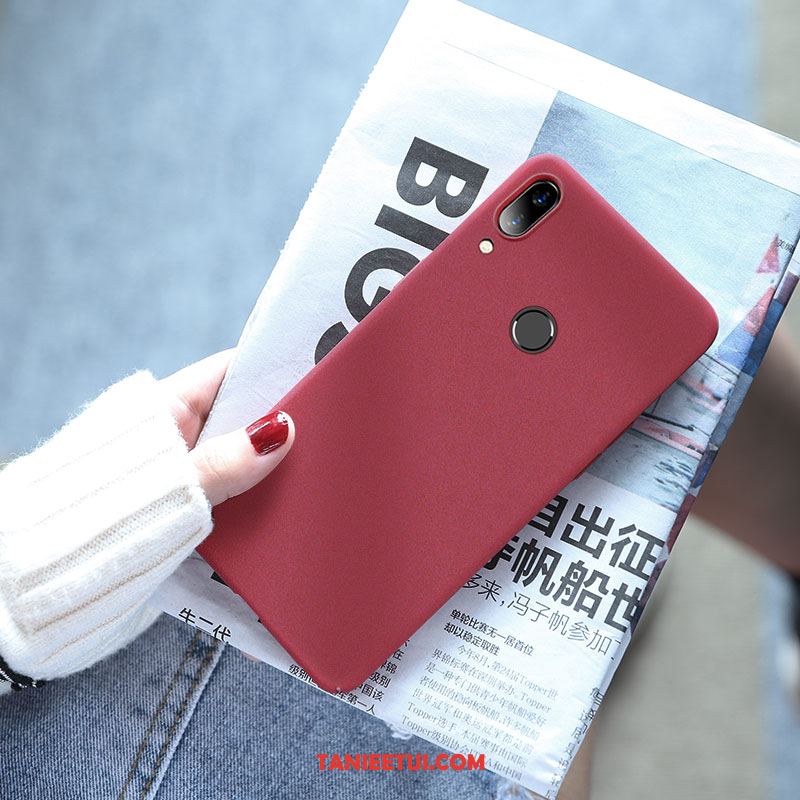 Etui Huawei Nova 3e Czerwony Netto All Inclusive Anti-fall, Obudowa Huawei Nova 3e Nubuku Trudno Niebieski