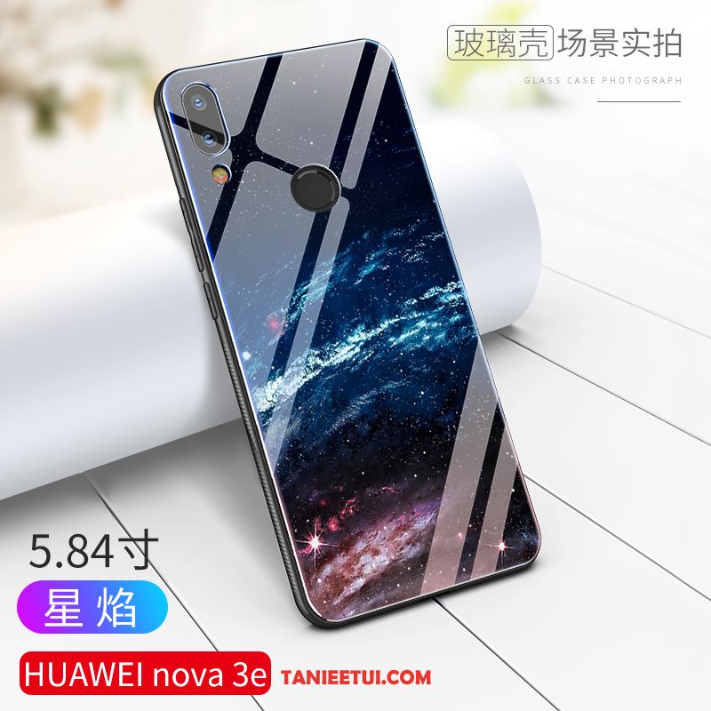 Etui Huawei Nova 3e Gwiaździsty Tendencja Trudno, Obudowa Huawei Nova 3e Modna Marka Niebieski Anti-fall