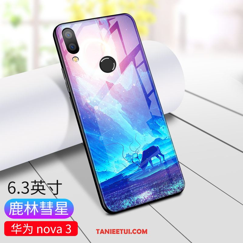 Etui Huawei Nova 3e Modna Marka Czarny Ochraniacz, Futerał Huawei Nova 3e Kreatywne Moda All Inclusive