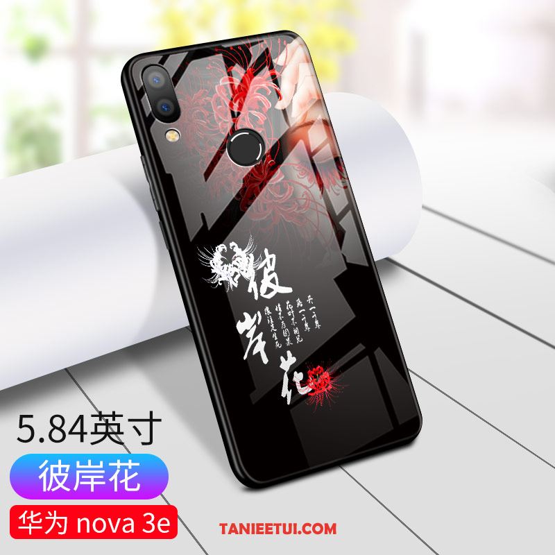 Etui Huawei Nova 3e Modna Marka Czarny Ochraniacz, Futerał Huawei Nova 3e Kreatywne Moda All Inclusive