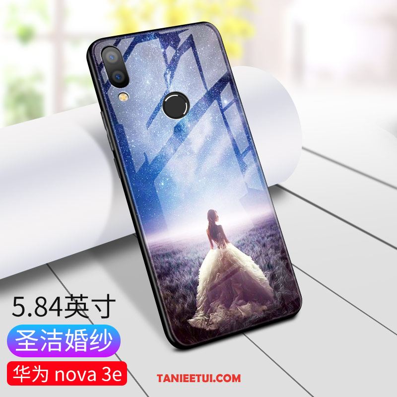 Etui Huawei Nova 3e Modna Marka Czarny Ochraniacz, Futerał Huawei Nova 3e Kreatywne Moda All Inclusive