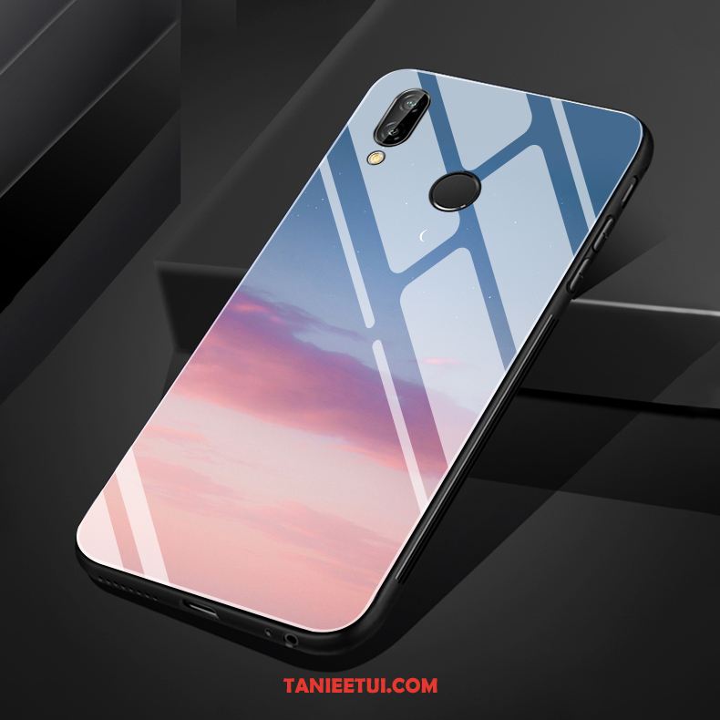 Etui Huawei Nova 3e Proste Jasny Wieczorowa, Futerał Huawei Nova 3e Wiatr Purpurowy Czarny