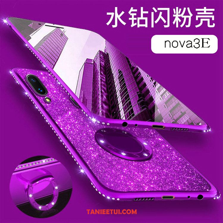 Etui Huawei Nova 3e Telefon Komórkowy Cienkie Modna Marka, Futerał Huawei Nova 3e Nowy Wspornik Czerwony Netto