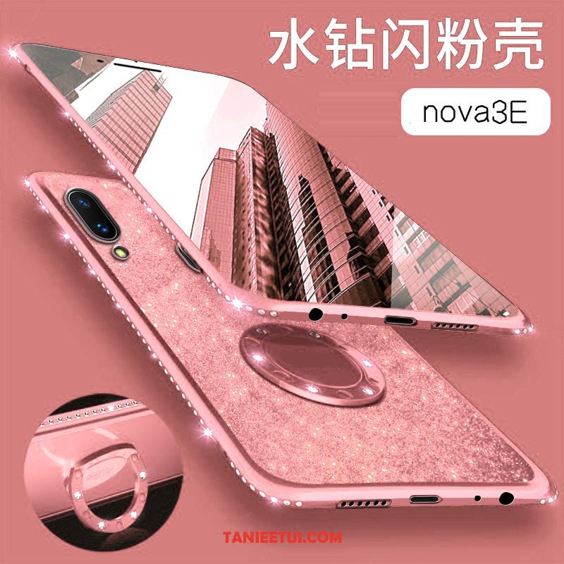 Etui Huawei Nova 3e Telefon Komórkowy Cienkie Modna Marka, Futerał Huawei Nova 3e Nowy Wspornik Czerwony Netto