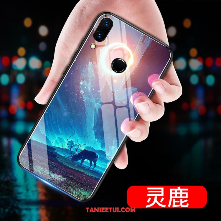 Etui Huawei Nova 3e Tendencja Modna Marka Niebieski, Obudowa Huawei Nova 3e Gwiaździsty Szkło All Inclusive