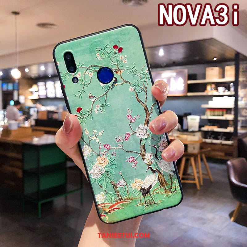 Etui Huawei Nova 3i All Inclusive Kwiatowa Zielony, Pokrowce Huawei Nova 3i Miękki Pałac Chiński Styl