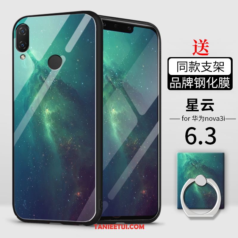 Etui Huawei Nova 3i Biały Trudno Cienkie, Pokrowce Huawei Nova 3i All Inclusive Szkło Hartowane Nubuku