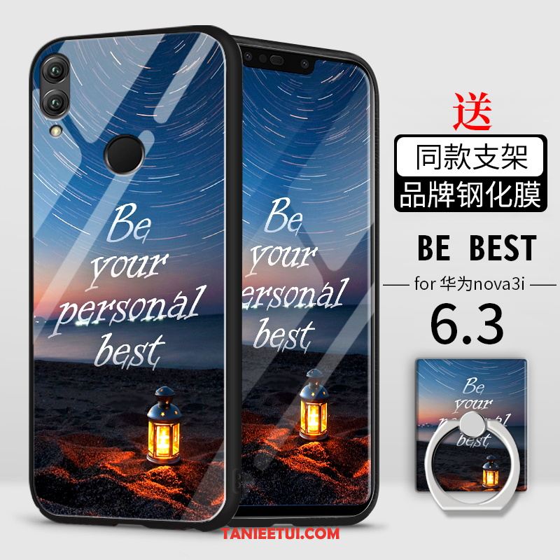 Etui Huawei Nova 3i Biały Trudno Cienkie, Pokrowce Huawei Nova 3i All Inclusive Szkło Hartowane Nubuku