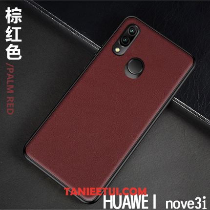 Etui Huawei Nova 3i Biznes Telefon Komórkowy Nowy, Futerał Huawei Nova 3i Lekki I Cienki Jakość Skóra Braun