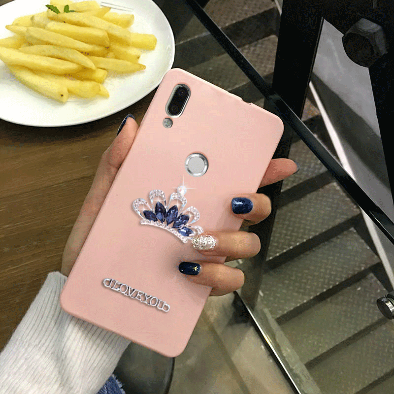 Etui Huawei Nova 3i Modna Marka Różowe Silikonowe, Pokrowce Huawei Nova 3i Rhinestone Osobowość Kreatywne