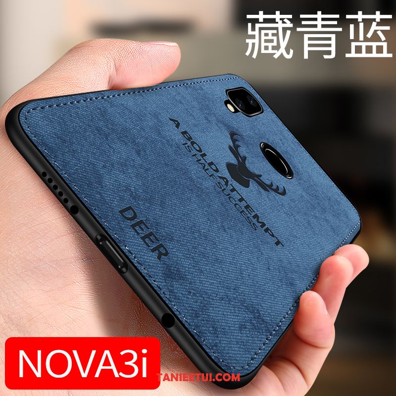 Etui Huawei Nova 3i Płótno Anti-fall All Inclusive, Pokrowce Huawei Nova 3i Telefon Komórkowy Cienkie Szary