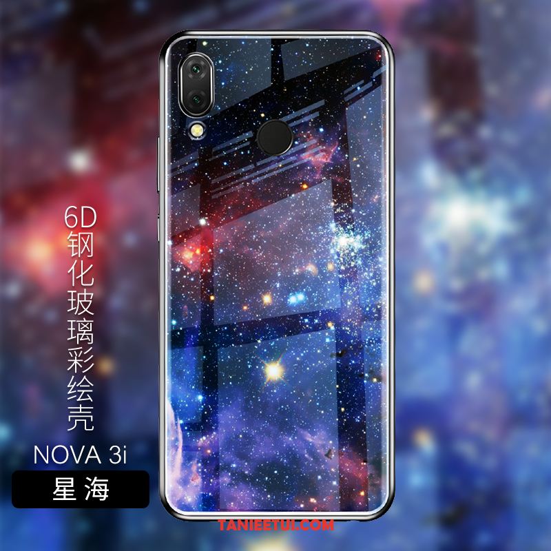 Etui Huawei Nova 3i Silikonowe Szkło Hartowane Miękki, Pokrowce Huawei Nova 3i Niebieski Telefon Komórkowy Dostosowane