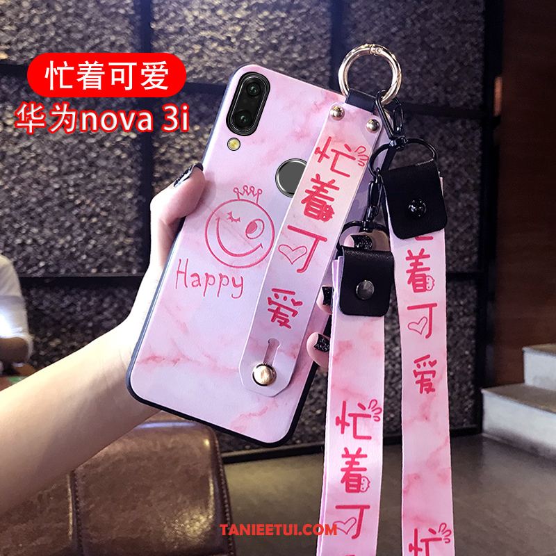 Etui Huawei Nova 3i Zakochani Anti-fall Czerwony Netto, Futerał Huawei Nova 3i Piękny Różowe Nowy