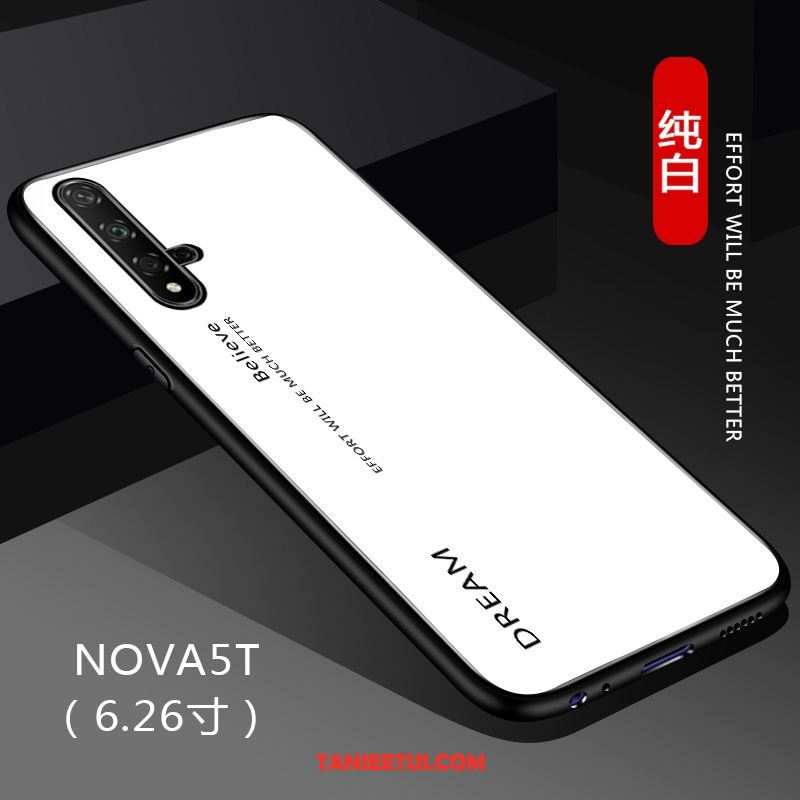 Etui Huawei Nova 5t Jednolity Kolor Gradient Czarny, Pokrowce Huawei Nova 5t All Inclusive Czerwony Netto Ochraniacz