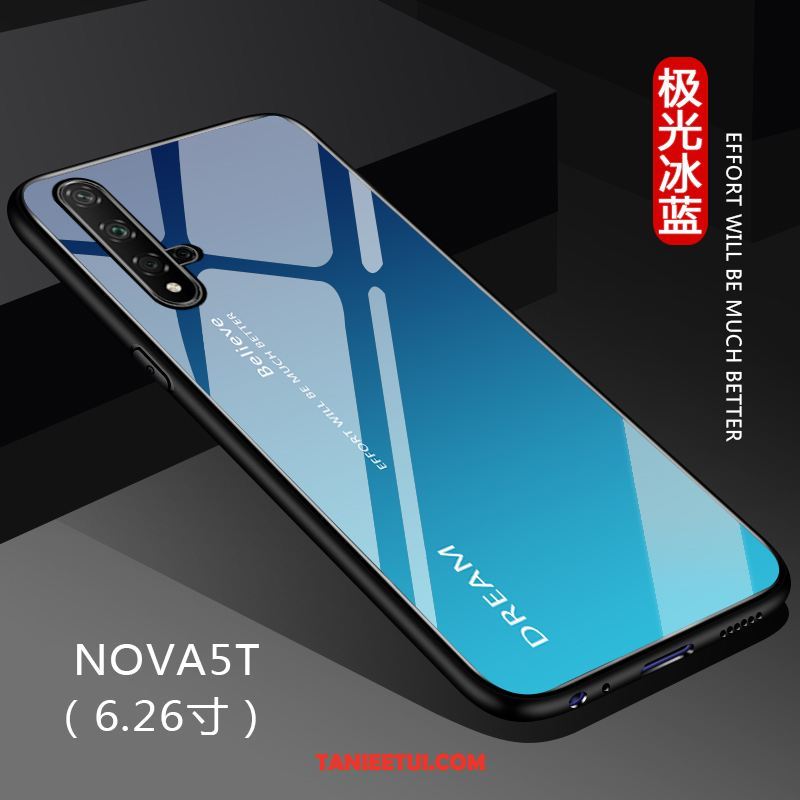 Etui Huawei Nova 5t Jednolity Kolor Gradient Czarny, Pokrowce Huawei Nova 5t All Inclusive Czerwony Netto Ochraniacz