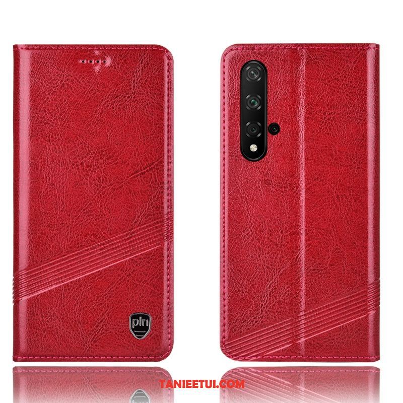 Etui Huawei Nova 5t Ochraniacz Prawdziwa Skóra Telefon Komórkowy, Obudowa Huawei Nova 5t All Inclusive Braun