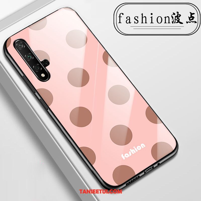 Etui Huawei Nova 5t Szkło Telefon Komórkowy Różowe, Futerał Huawei Nova 5t Anti-fall All Inclusive Kwiaty