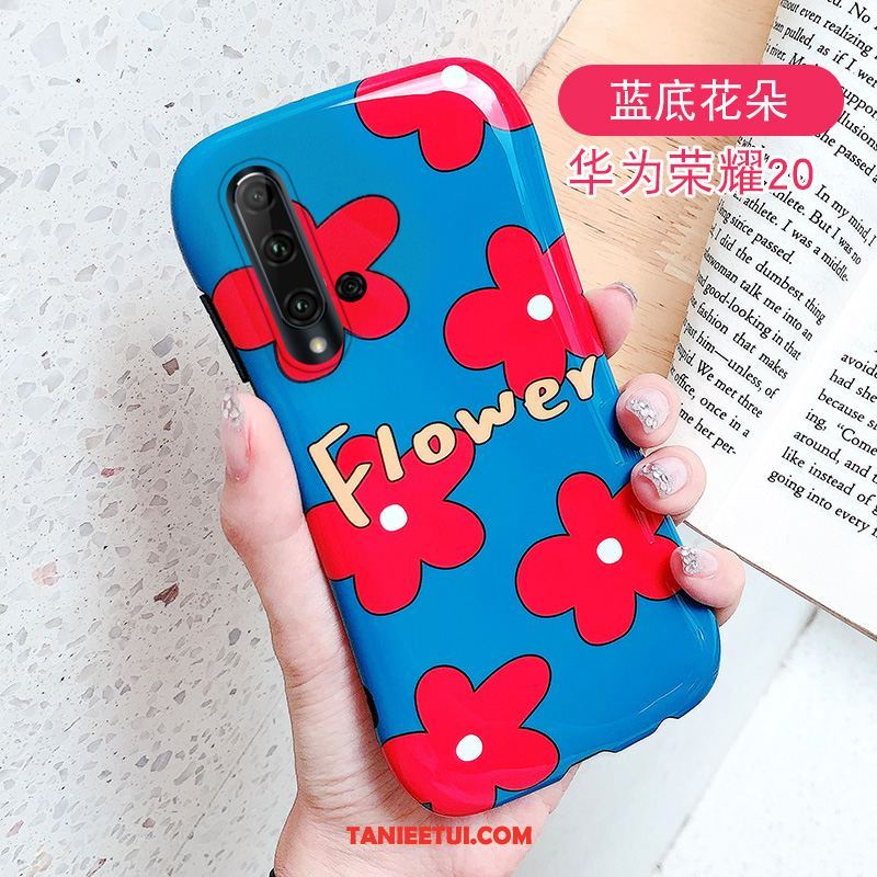 Etui Huawei Nova 5t Telefon Komórkowy Kolor Wiatr, Obudowa Huawei Nova 5t Kwiaty Czerwony Netto Silikonowe