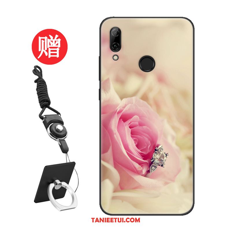 Etui Huawei P Smart 2019 Moda Nubuku All Inclusive, Futerał Huawei P Smart 2019 Zakochani Czerwony Netto Niebieski