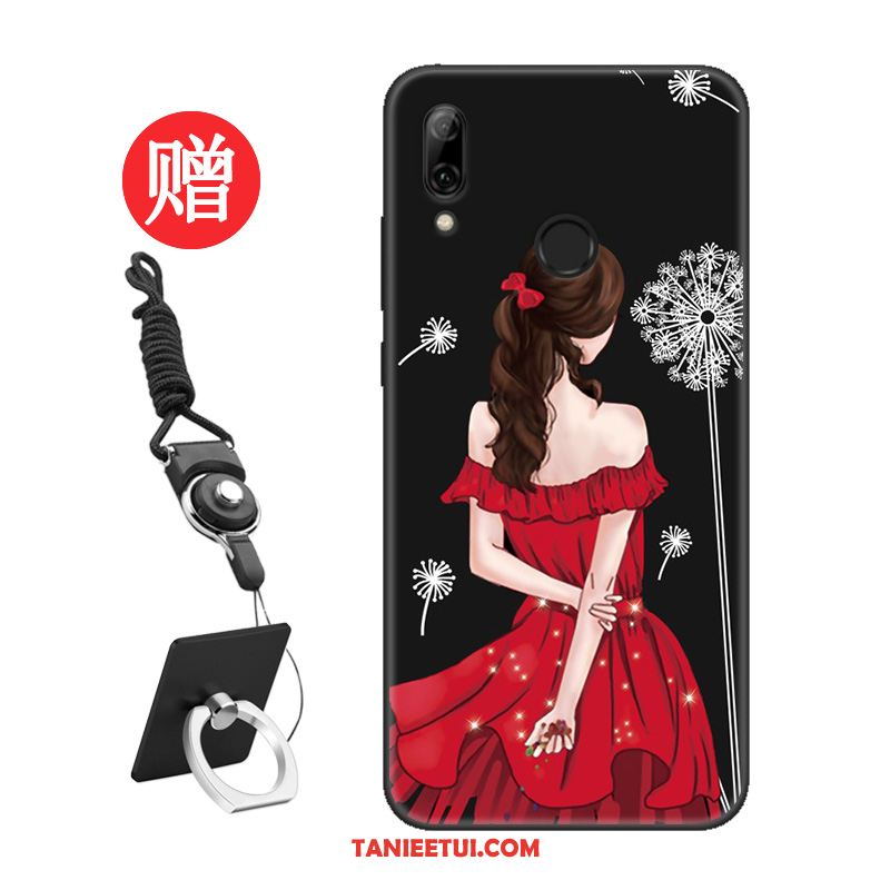 Etui Huawei P Smart 2019 Moda Nubuku All Inclusive, Futerał Huawei P Smart 2019 Zakochani Czerwony Netto Niebieski