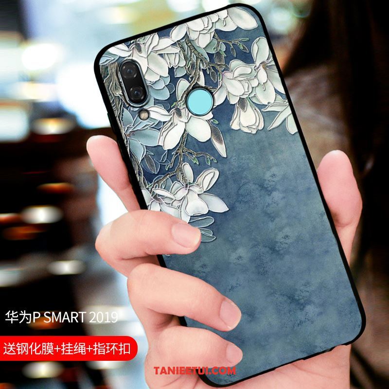 Etui Huawei P Smart 2019 Niebieski Ochraniacz Telefon Komórkowy, Pokrowce Huawei P Smart 2019 All Inclusive Dostosowane Nubuku