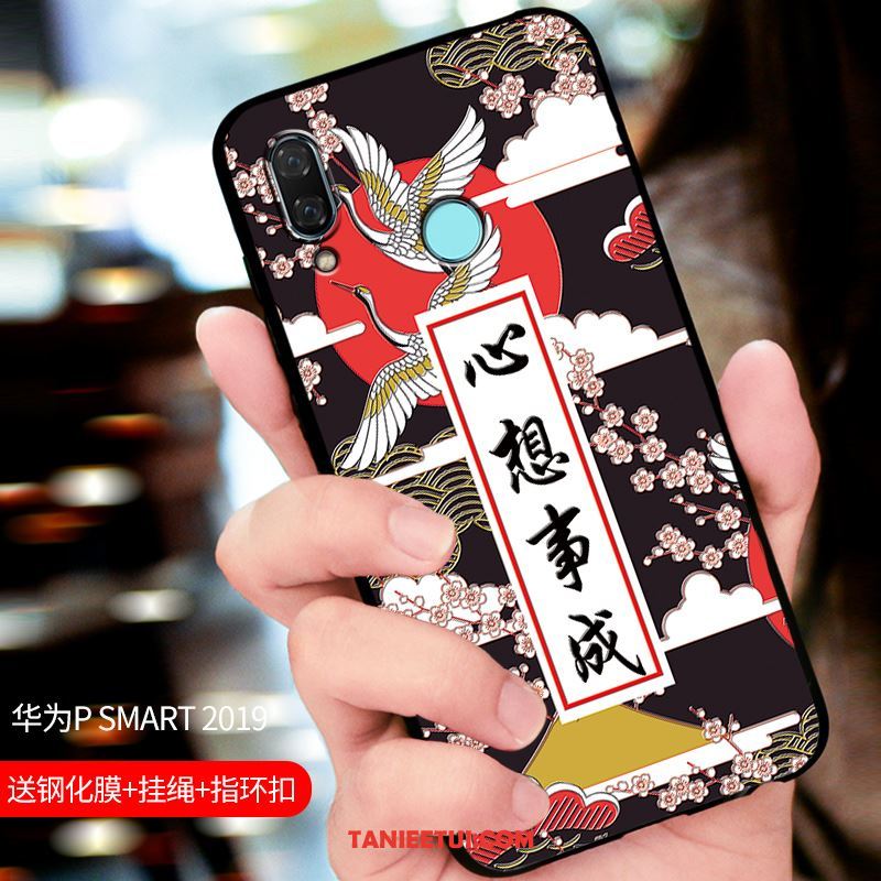 Etui Huawei P Smart 2019 Niebieski Ochraniacz Telefon Komórkowy, Pokrowce Huawei P Smart 2019 All Inclusive Dostosowane Nubuku