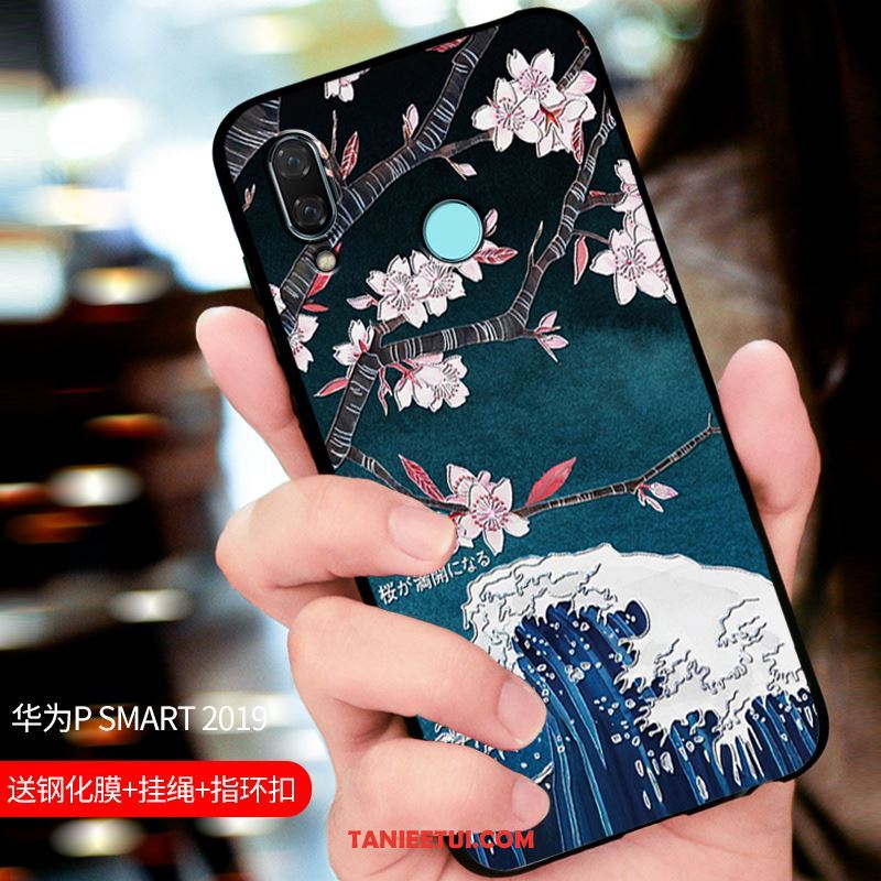 Etui Huawei P Smart 2019 Niebieski Ochraniacz Telefon Komórkowy, Pokrowce Huawei P Smart 2019 All Inclusive Dostosowane Nubuku