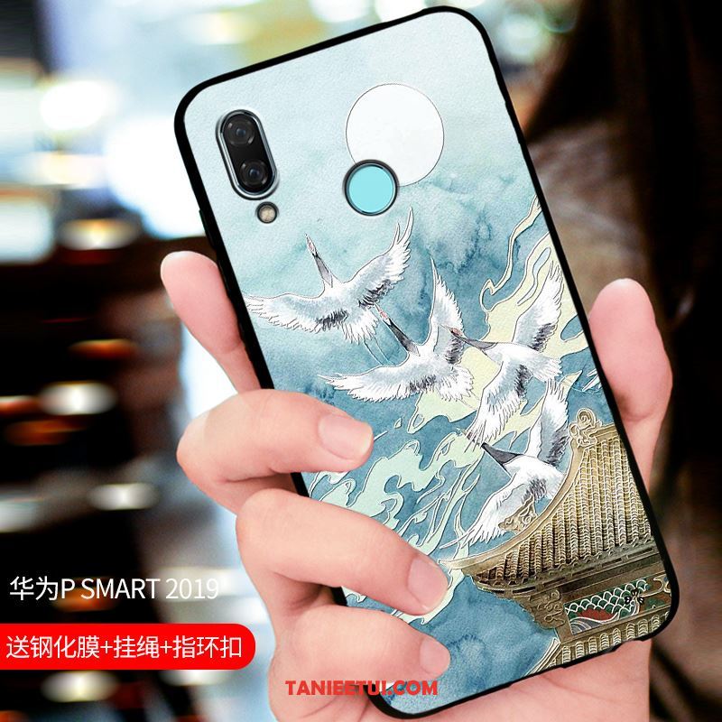 Etui Huawei P Smart 2019 Niebieski Ochraniacz Telefon Komórkowy, Pokrowce Huawei P Smart 2019 All Inclusive Dostosowane Nubuku