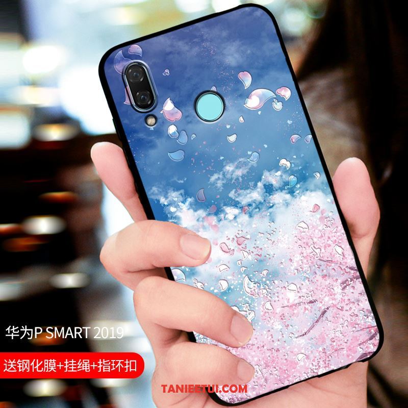 Etui Huawei P Smart 2019 Niebieski Ochraniacz Telefon Komórkowy, Pokrowce Huawei P Smart 2019 All Inclusive Dostosowane Nubuku