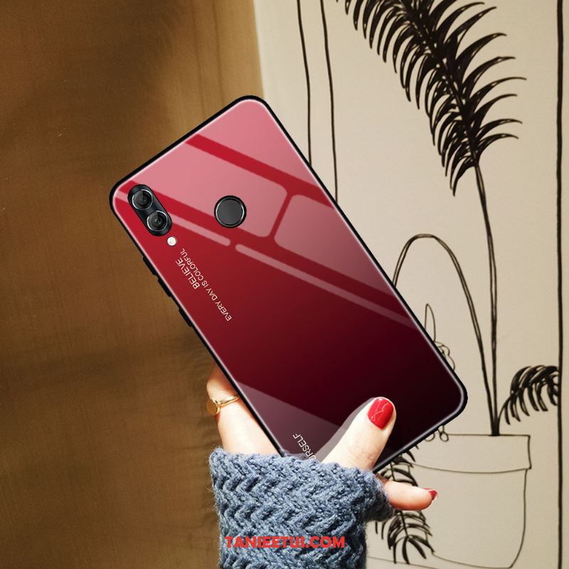 Etui Huawei P Smart 2019 Niebieski Proste Ochraniacz, Obudowa Huawei P Smart 2019 Anti-fall Szkło Hartowane Kolor Gradientu