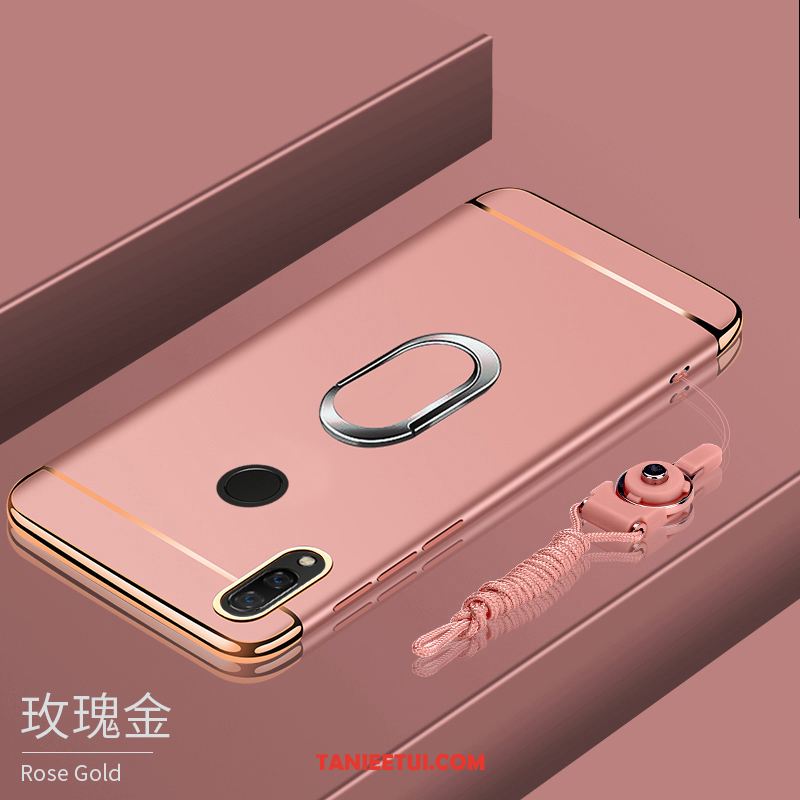 Etui Huawei P Smart 2019 Osobowość Nubuku Magnetyzm, Pokrowce Huawei P Smart 2019 Lekki I Cienki Szkło Hartowane Ring